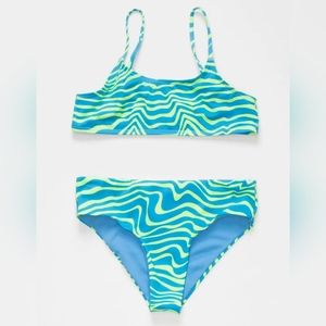RSQ Girls Wavey Bralette Bikini Set, Size 10, brand new with tags